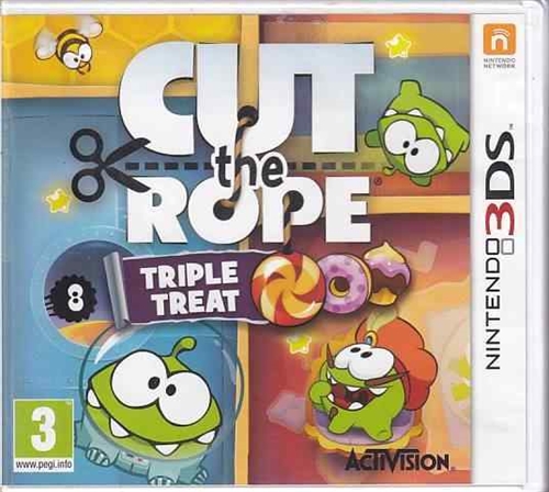 Cut the Rope Triple Treat - Nintendo 3DS Spil - (B Grade) (Genbrug)